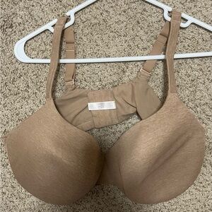 Cacique Tan Full-Coverage Bra with Adjustable Straps